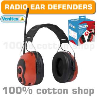 VENITEX PIT RADIO Electronic Ear Defenders with Built in Stereo Radio 