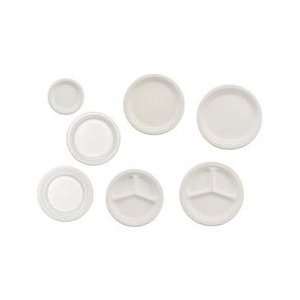  Paper Dinnerware, Plate, 8 3/4 Diameter, White, 500 