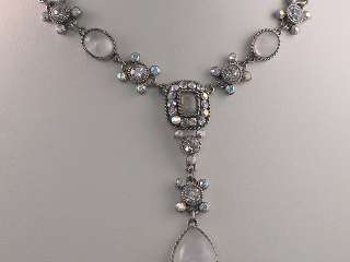 Diamond Simulated Crystal Resin Y Necklace Set s0464  