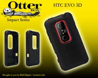 NEW OTTERBOX IMPACT SKIN CASE COVER FOR HTC EVO 3D  