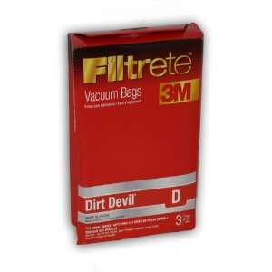  Filtrete Dirt Devil D MicroAllergen Bags, 3 Bags Per Pack 