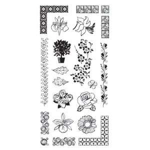  Fiskars 4 Inch By 8 Inch Stamp  Bloomin Bouquet Arts 