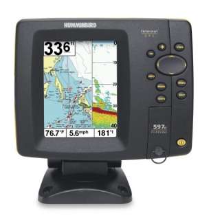 HUMMINBIRD 597 CXI HD COMBO FISHFINDER GPS + CARTOGRAFIA LAND & SEA 