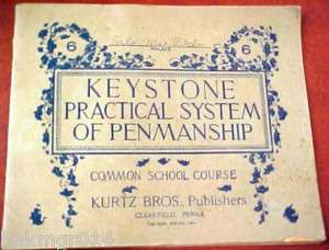 1903 KEYSTONE PRACTICAL SYSTEM PENMANSHIP School Course  