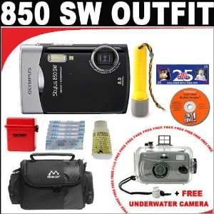  850SW 8MP Digital Camera with 3x Optical Zoom (Black) + FREE Intova 