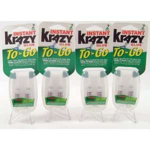  Instant Krazy Glue To Go Single Use 2 pack 4pk Everything 