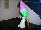 hand painted parrot sculpture  