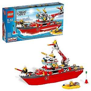 City Lego Fire Boat on Fire Rescue Playsets Figures Lego Airport Fire Truck Lego City Fire