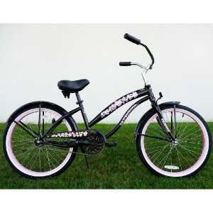 pink women's cruiser bike with basket