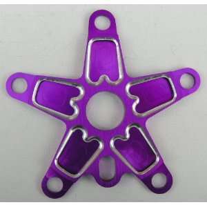 Chop Saw Deep Dish alloy BMX bicycle chainring spider 110 bcd PURPLE 