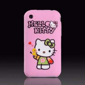  Hello Kitty Pink Hearts on Black Flexa silicone case 