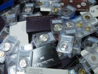   Estate Coin Lot Proof Mint Sets PCGS Slab Silver Collection!  