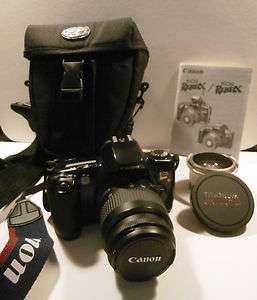Canon EOS Rebel Xs 35mm SLR Film Camera with 35 80mm Zoom Lens + Bag 