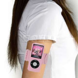 PINK SPORTS ARMBAND CASE FOR APPLE IPOD NANO 4TH GEN  