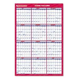   AAGPM21SB28   Yearly Academic Erasable Wall Planner