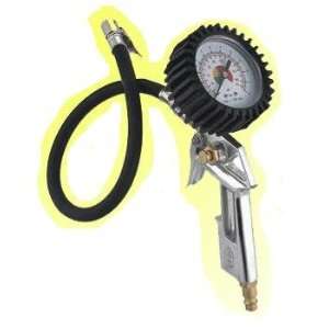  Pistol type Lock on Air Chuck with Dial Tire Gauge w 