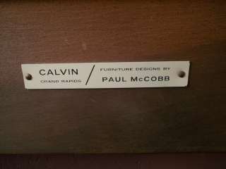 PAUL McCOBB Calvin Walnut American Aluminum Cane Midcentury Full Size 