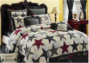 10 Piece America Queen/Full Size Quilt Set Just Like the Photo