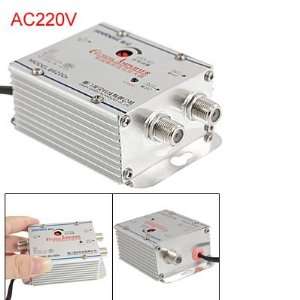   Gino AC 220V 2 Way CATV Antenna Signal Amplifier Booster Electronics