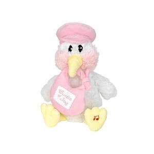  Animal Alley Plush Stork with Moving Wings   Pink Toys 