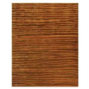  Soho Animal Print Wool Area Rug   Brown/Rust, 36 x 56 