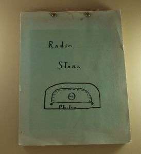 Vintage Antique RADIO STARS SCRAPBOOK Philco 1940s RARE  