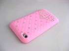 PINK BLING SILICONE CASE COVER IPOD TOUCH 4 GEN 4TH  
