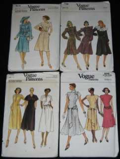 44 VTG Lot VOGUE MCCALL BUTTERICK Patterns Coats Dresses Blouse 