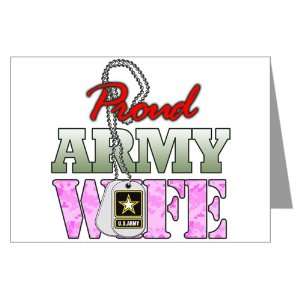  Greeting Cards (10 Pack) Proud Army Wife: Everything Else