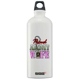  Sigg Water Bottle 1.0L Proud Army Wife: Everything Else