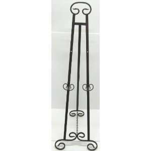 Large Wrought Iron Art Stand Display Easel Metal 50  Home 