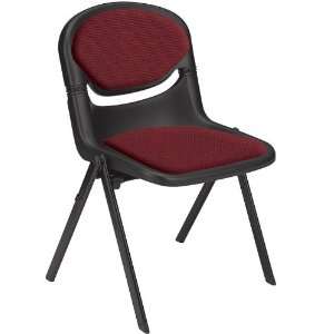  Meridian Architectural Stack Chair with Fabric Upholstered 