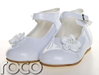 Baby Girls White Shoes Christening Wedding Flower Girl Shoes Infant 1 