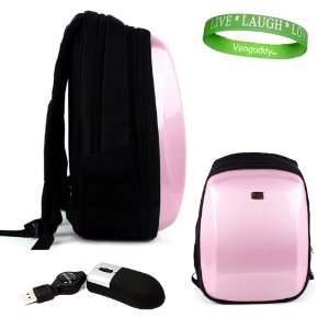 Laptop Backpack Accessories Kit Reinforced Pink Carbon Fiber Backpack 