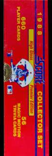 1988 Score Baseball Glossy Gloss Complete Box Set Tom Glavine Rookie 