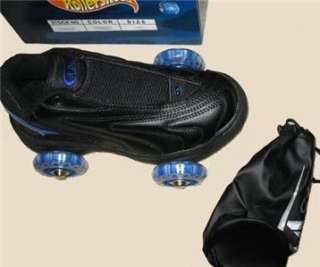 NEW Wheely Roller Shoes Skates Black Boys 4.5 Ladies 6  