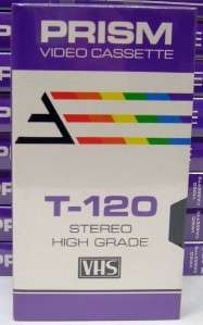   20 New Blank Prism T 120 (6 hour) Stereo high Grade VHS Tapes  
