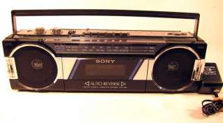   Sony CFS 900 AM FM Stereo Cassette Tape Player Boombox Radio Recorder