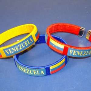    Venezuela Country Flag Cuff Bangle Bracelet 