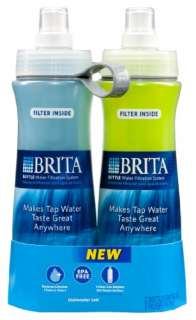 Brita 24 Ounce Water Bottle Purifier w/ Filter BPA Free 2 Pack 