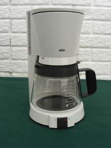 Braun KF140 Flavor Select 10 Cup Coffee Maker White Nice condition 