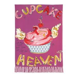    Julia Junkin Cupcake Heaven Kitchen Towel, Pink