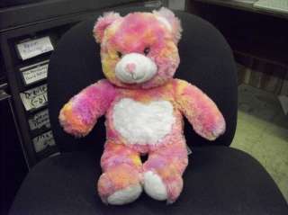 BUILD A BEAR PINK AND YELLOW MULTI COLORED  