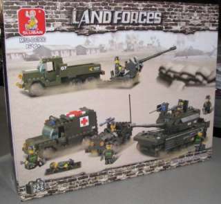 This is one Sluban Lego style Building Blocks Field Battle Troops 717 