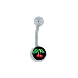   Lucky Cherries Belly Ring [Jewelry] FreshTrends FreshTrends Jewelry