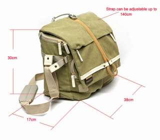 DSLR SLR Digital Camera Bag Case Canvas Shoulder Bag Travelling 