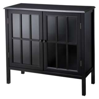 Accent Storage Bookcase Cabinet   Black.Opens in a new window