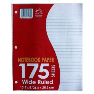 Norcom Wide Ruled Notebook Paper 175 ctOpens in a new window