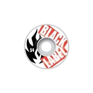 Black Label Cut Up Red Skateboard Wheel   4 Pack  Sports 