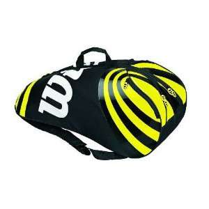   Wilson 11 BLX Tour Six Tennis Bag (Black/Yellow)